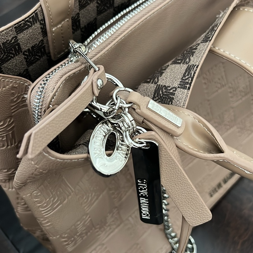 Steve Madden tan neutral women’s tote bag - Picture 8 of 16
